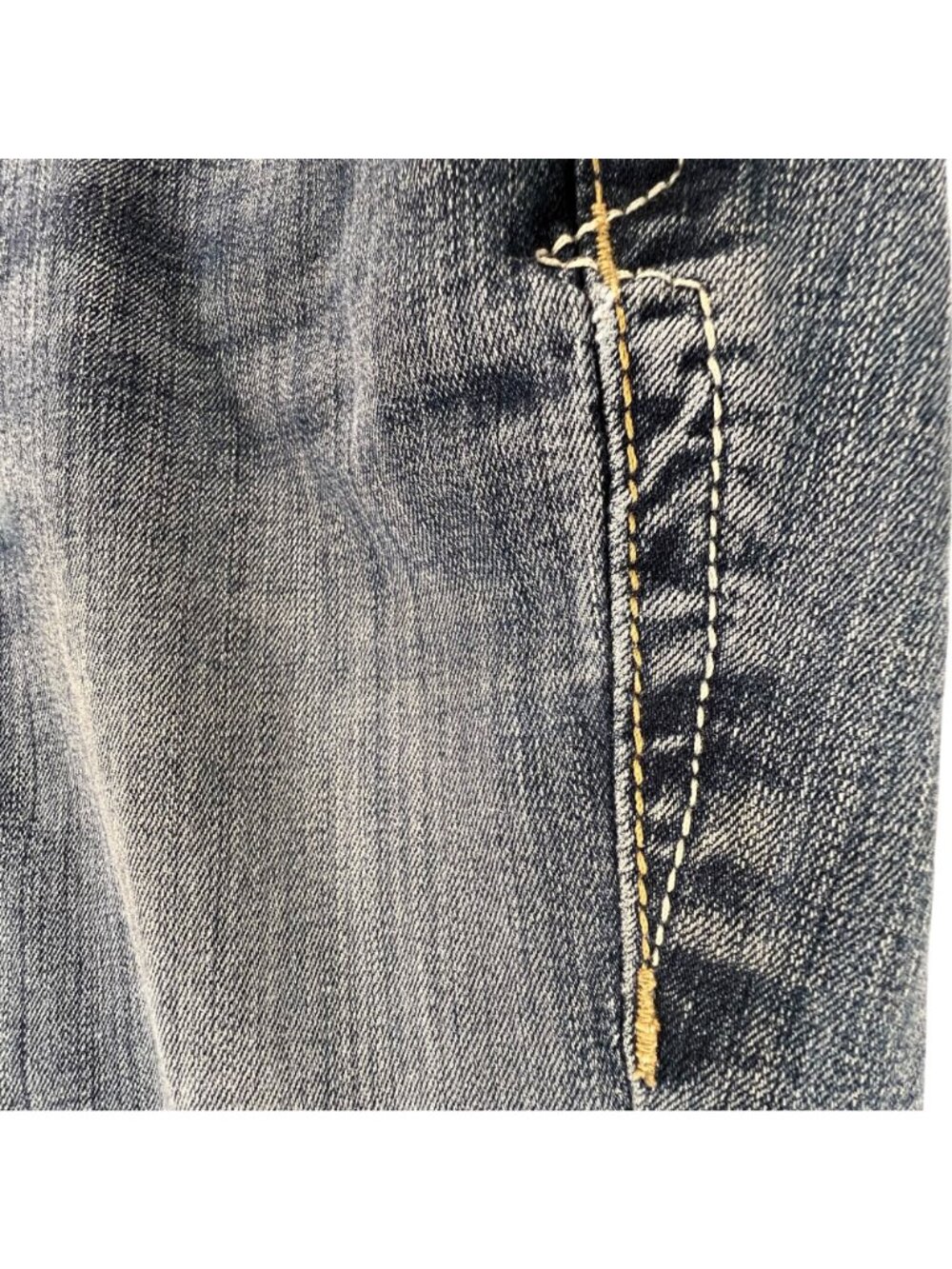 Ariat Womens Mid Rise Bootcut Jeans 27R Denim Stitch Embroidered Pocket Cowgirl - Picture 13 of 16